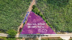 đất vườn 2 mặt tiền xã khánh nam - 517m2 giá chỉ 420 triệu