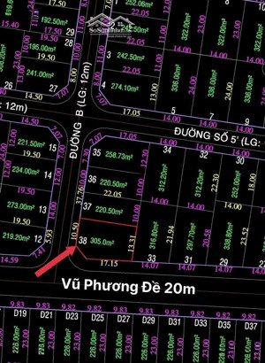 bán đất đường vũ phương đề villas thủ thiêm .p. thạnh mỹ lợi quận 2. 305m2 lô góc. 53 tỷ 375