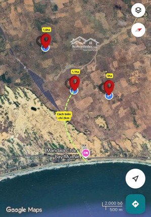 bán vài mảnh đất nông nghiệp sau lưng apec mandala mũi né giá chỉ 149k/m2