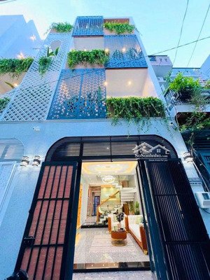 bán nhà mới lê quang sung, 64m2, 4 tầng btct, 5 phòng, có sân thượng,kế chợ cây gõ, hẻm 6m thông,