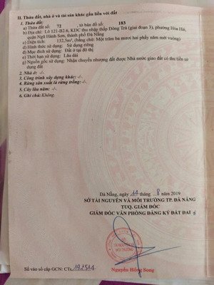 bán nhanh lô đường thích phước huệ , cách biển chỉ 1,5km . khu đông trà , đà nẵng. giá ưu đãi nhất