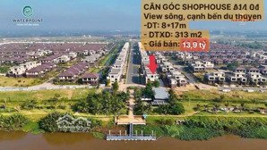 shophouse góc 1 bước ra bến du thuyền sông vàm cỏ mua đầu tư cho thuê ngang 8 giá từ 13,9 tỷ