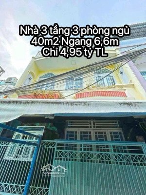 bán nhà quận 7 giá đầu tư cạnh phú mỹ hưng 40m2 ngang 6,6m, 3 tầng 3 phòng ngủ chỉ 4,95 tỷ tl