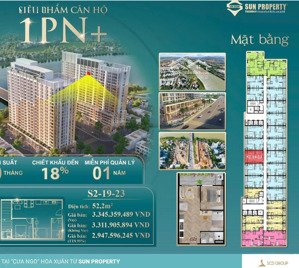 spana tower căn hộ trung tâm view pháo hoa cầu hoà xuân - căn cuối cùng độc quyền giá gốc cđt 1pn