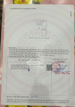 bán đất ngõ 57 phố xuân đỗ cự khối, long biên