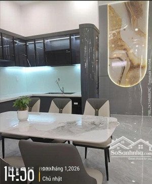 nhà đẹp đón tết 4 tầng, hẻm xe hơi tặng nội thất