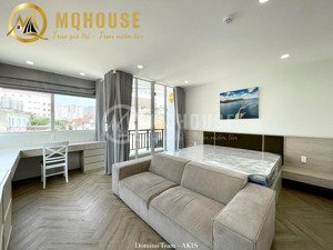 thảo điền| căn hộ 1pn lớn mới khai trương. ban công cửa sổ tràn ngập ánh sáng. bồn tắm xinh