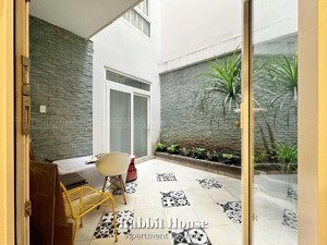 căn hộ sân vườn 60m2 | free mọi chi phí | 1 phòng ngủ full nt ngay cv lê văn tám - hồ con rùa