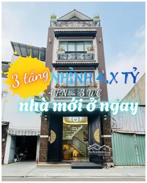 nhà mới ở ngay q.8, 35m², 3 tầng, 4.x tỷ hẻm 4m ba đình, nhà chính chủ 