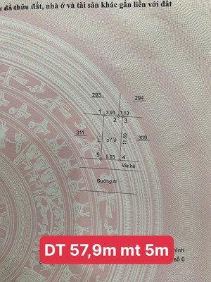 chính chủ cần bán lô đất siêu đẹp 58m² mt 5m vị trí trung tâm, cạnh kđt an lạc cách mỹ đình 3km