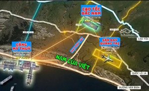 đất chính chủ trung tâm xã nam cửa việt 116m2 - gần biển, giá tốt chỉ 600 triệu