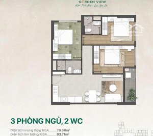 căn 3pn 83m2 chỉ tt 450tr = sở hữu ngay căn hộ mặt tiền nguyễn chí thanh. 