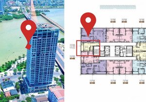 duy nhất 1 căn studio view sông-đà nẵng downtown !!! tầng cao - giá 3,3 tỷ