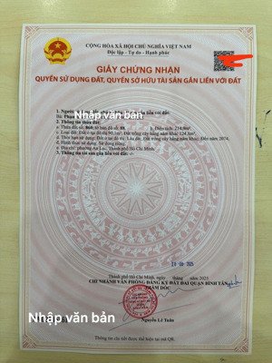 lô góc đường xe tải gần võ văn kiệt, an dương vương - bình tân sổ đẹp, nở hậu