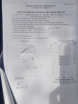 cần bán lô đất vườn 2336m2, 400m2 thổ cư, bám mặt đường bê tông hơn 30m, thế đất sau cao hơn trước
