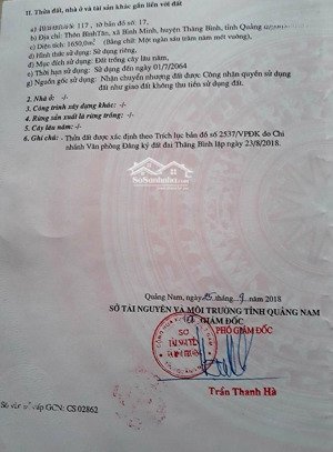 bán lô 1.650m2 đất cây lâu năm trên đường bê tông chạy ra biển bình minh