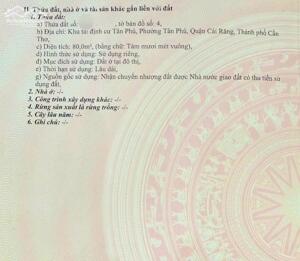 Bán nền giá tốt tại khu dân cư ngay cao tốc cần thơ – cà mau