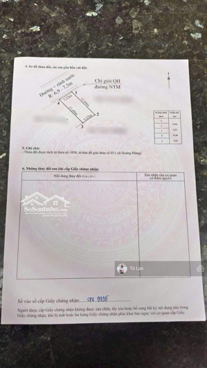 chính chủ gửi bán 60m vuông mặt đường trải nhựa rộng 7,5m tại hoàng động