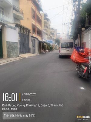 siêu phẩm nhà p12 quận 6 hẻm 6m 90m2 (4.2 x 24.5m) 5 tầng 5 pn 5 wc kinh dương vương. nhỉnh 7 tỷ