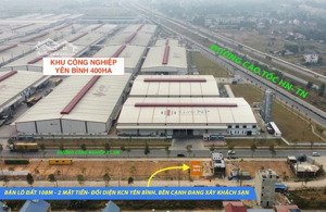 giá 1,8 tỷ - 100m2 đất 2 mặt tiền full thổ cư thẳng cổng nhà máy z127 cho thuê 15 - 20tr/tháng