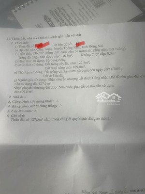 bán đất thổ cư 100% mt lạc sơn xuân thiện xã quang trung giá 5.5tỷ/536m2 ngang 12.5 nh 13.2m