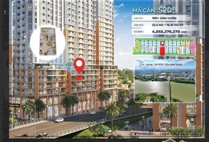 căn hộ 1pn + sân vườn riêng spana tower hòa xuân, lãi 0% 24th, view sông, pháo hoa. chiết khấu cao