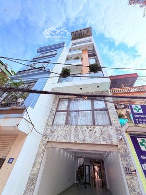 bán nhà phố trạm, long biên 60m2 8t 19.5 tỷ. nhà đẹp thiết kế hiện đại, kinh doanh văn phòng.