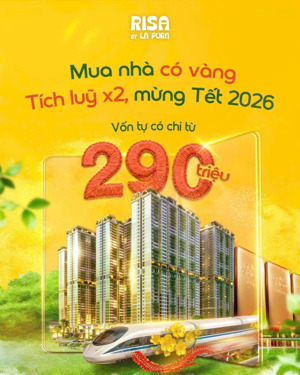 sở hữu căn hộ cao cấp, vốn tự có chỉ từ 290 triệu còn tặng thêm vàng