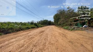 đất long hòa 63, dầu tiếng, bình dương. dt: 16.723m2. đường 10m. giá 12,5 tỷ