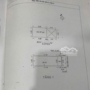 5.2 tỷ dtcn 58m2 4.5x13.5m 2 tầng hẻm 4m ni sư huỳnh liên, lạc long quân
