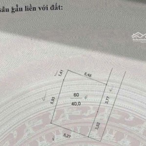 6.3 tỷ, dt sổ 40m2, mt 7.29m, hậu 7.34m, tại ngõ 112 định công thượng, hoàng mai