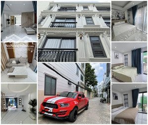 biệt thự mini 3 lầu, t.kế tân cổ điển, full n.thất, hẻm ôtô cầm bá thước - cạnh phố ẩm thực pxlong