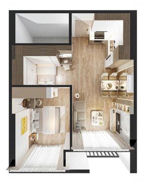 căn 1n+ siêu đẹp full đồ phân khu gs6