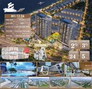 the meridian căn hộ cao cấp - dt 79m2 độc quyền view trực diện pháo hoa quốc tế. sông hàn