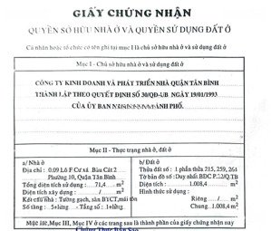 bán căn shophouse ngang 6m chung cư bàu cát 2 (chính chủ)