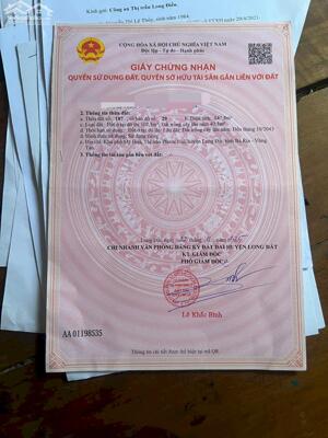 THANH LÝ NHANH LÔ ĐẤT NGANG 7 NGAY BIỂN PHƯỚC HẢI MẶT TIỀN ĐƯỜNG NHỰA TIM VÀNG