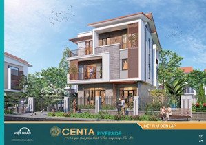 biệt thự đơn lập centa riverside 322m2, giá gốc f0, ck 10%, đối diện siêu đô thị phù đổng- hà nội