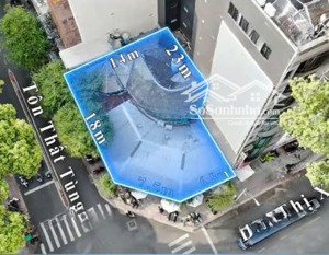 bán góc 2 mặt tiền bùi thị xuân tôn thất tùng, p. bến thành, quận 1, dt 14m 23m _ giá 370 tỷ