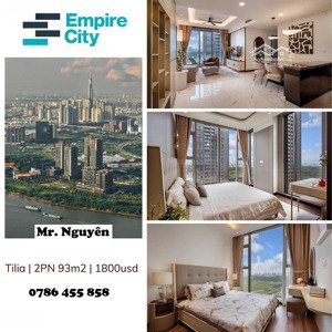 cho thuê gấp cc empire city thủ thiêm, 47 triệu, 93m2, q2, hcm