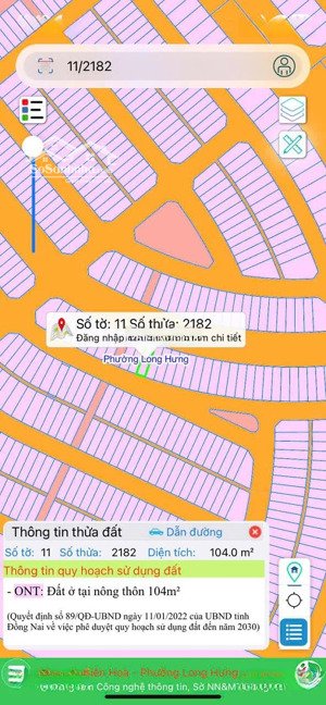 cần bán lô đất nền dự án long hưng vị trí đẹp, 2 mặt tiền