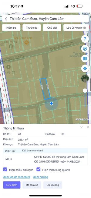 chủ cần ra nhanh đất bàn cờ cam đức có thổ cư đường nhựa. lh 