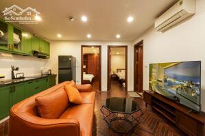 Cho thuê căn hộ 2PN, rộng 80m2 tại Vũ Miên, Tây Hồ, đầy đủ nội thất đẹp, hiện đại, cao cấp