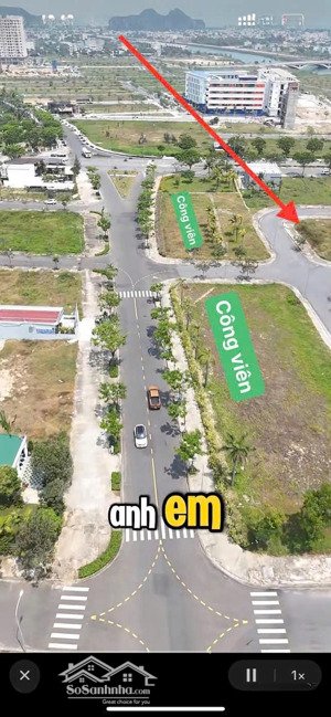 vị trí vip . 152m2 ngang 8m . 3 mặt thoáng công viên . khu đô thị fpt đà nẵng