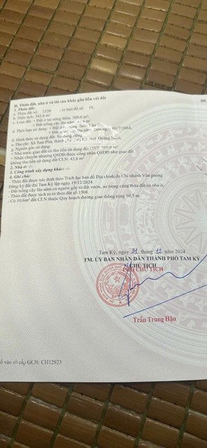 bán đất tại phường quảng phú _ tp. đà nẵng ( tam phú - tam kỳ ) giá 2,2 tỷ, diện tích 334 m2