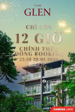 condovilla the glen - nv chủ đầu tư, giỏ căn đẹp góc. thanh toán 22% nhận nhà ck 27%, free 3năm pql