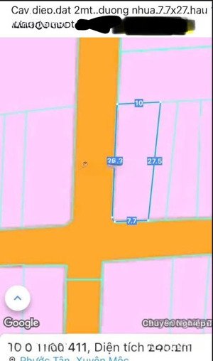 đất 2 mặt tiền - kinh doanh buôn bán được - đường rộng và thông qua các khu vực lân cận -