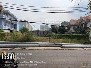 mặt tiền đông hưng thuận q12 (19m x 56m) vuông vức - cả khu có 1 nền