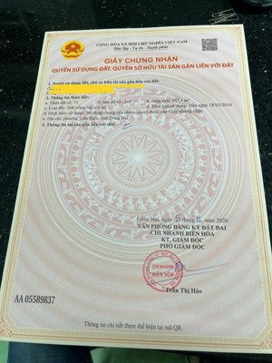 bán đất mặt tiền đường đỗ văn thi gần cầu thống nhất sau lưng aeon mall biên hoà sổ thổ 6ty5