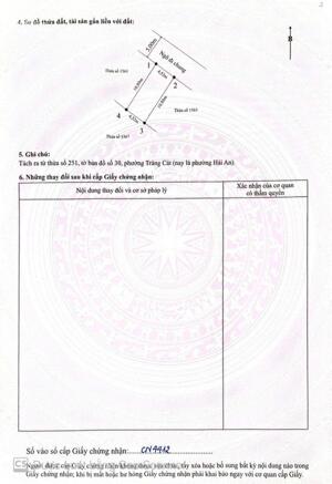 Bán đất Tân Vũ 2 – Tràng Cát dt 48,8m2 đường rộng 5m giá chỉ 1 Tỷ708tr gần KCN Nam Tràng Cát.