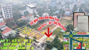 bán đất tân xã, thạch thất, cạnh đh fpt, sổ đỏ, xây ccmn dòng tiền tốt, giá chỉ từ 35tr/1m2